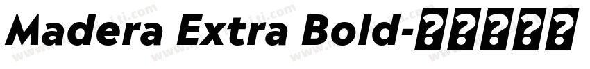 Madera Extra Bold字体转换